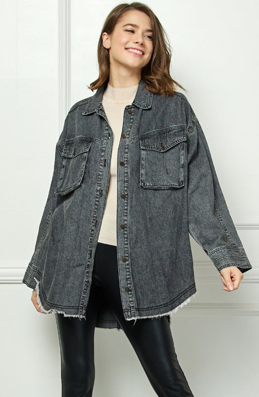 Cargo Pocket Wahed Denim Jacket